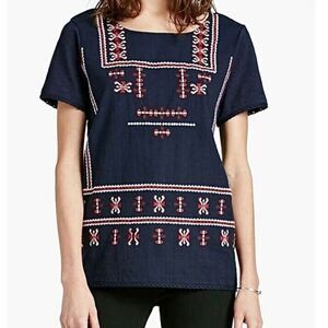 Lucky Brand Women’s S Top Embroidered Boho